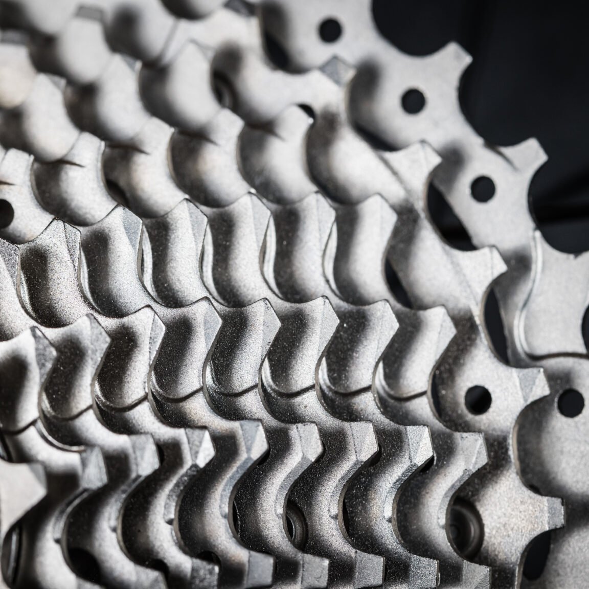 A cassette gear part on a road bike