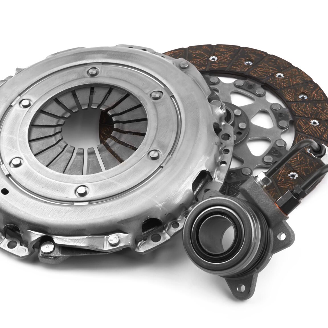 Car engine clutch isolated on white background